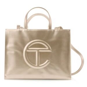 Telfar Medium Shopping Bag - Gold NWT, Unboxed